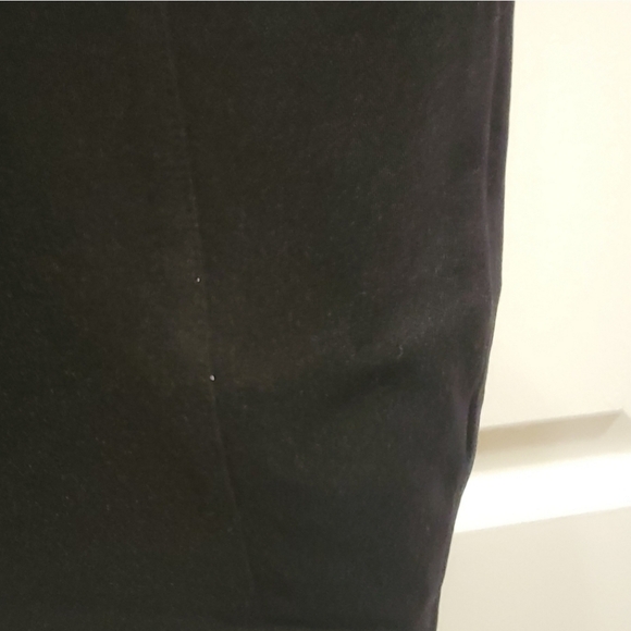 Zara Black High Waisted Pull On Seamed Leggings with Gold Buttons Ponte Pants - Picture 9 of 9